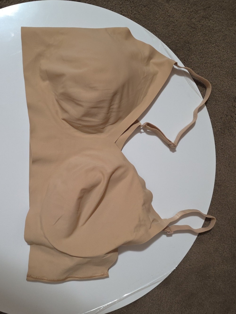 True & Co. Seamless Nude/Tan Wireless Bralette